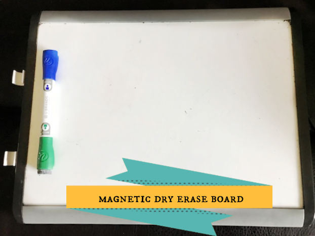 Magnetic dry erase board for homeschool