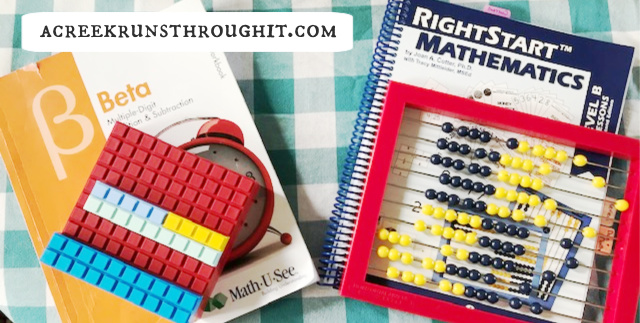 math curriculum Math U See vs RightStart