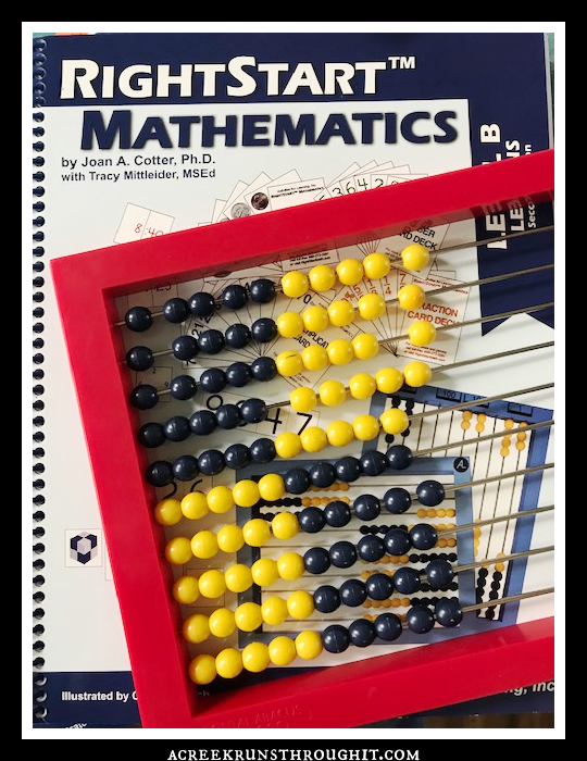 RightStart math curriculum
